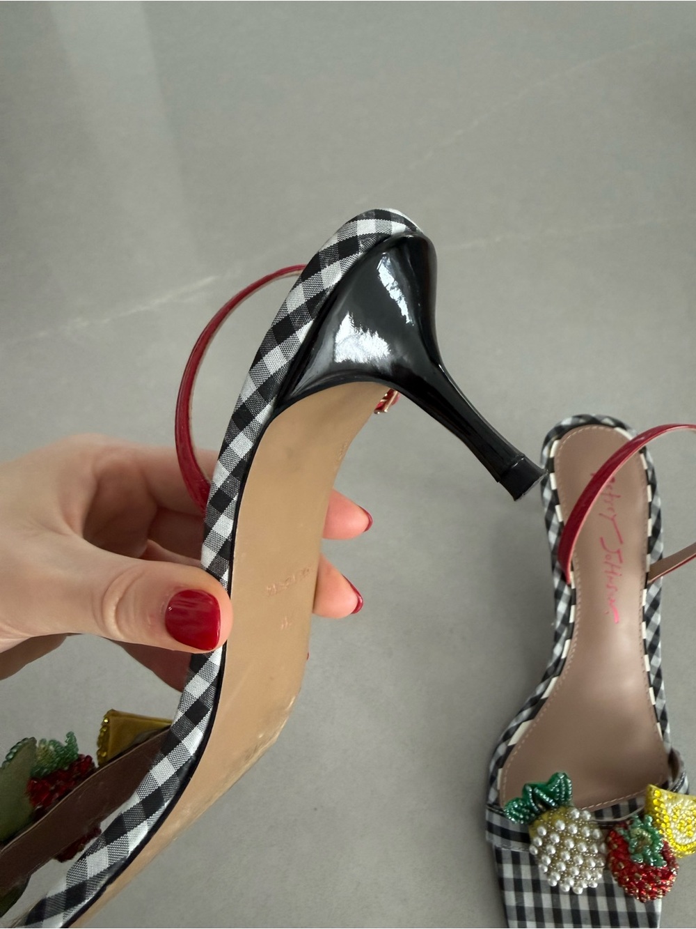 Betsey Johnson Fruit Heels - Picture 5 of 11